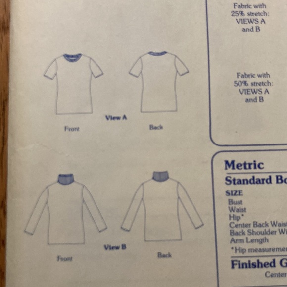 Lot of 2 70’s T-shirt Sewing Patterns - Picture 4 of 6